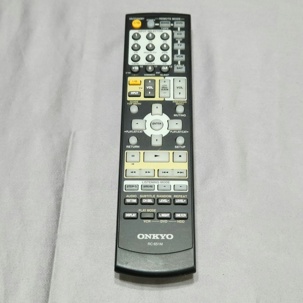 Onkyo RC-651M AV Receiver Remote Control Black Genuine OEM Replacement